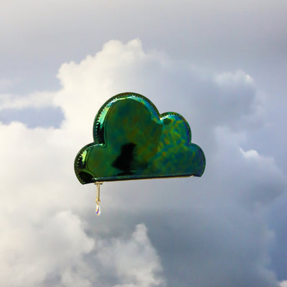 Leather Cloud Purse - Iridescent