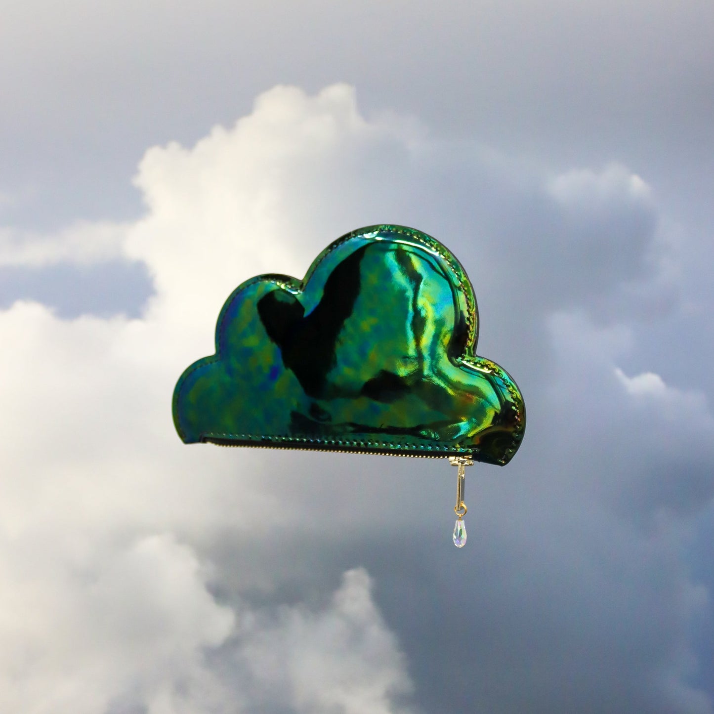 Leather Cloud Purse - Iridescent