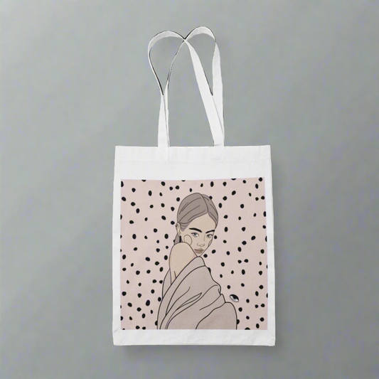 Tote Bag with Illustration - Maddy